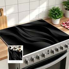 1pc 2D Design Printing Oven Top Mat – Anti-Slip, Heat-Resistant, Scratch-Resistant, Dust-Proof, Washable Design. Suitable For Glass Ovens, Toasters, Washing Machines, And Dryers. Ideal For Home Decor. - Multicolor - View 11