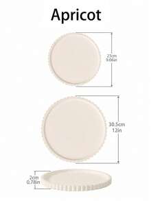 Round Silicone Vanity Tray, Scalloped Edge Decorative Organizer For Perfume, Jewelry, Candles, Cosmetics And Bathroom Countertop Storage, Waterproof Dresser Display Tray - Multicolor - View 6
