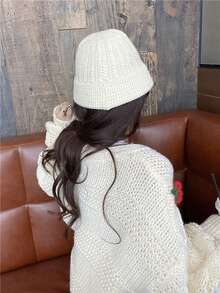 Women Knit Tops - Off-white - View 3