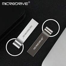 Microdrive Metal USB 2.0 Flash Drive Portable Thumb Drive With Key Ring Loop Waterproof Pendrive External Memory Stick For Laptop PC Computer Office Daily Storage - View 6
