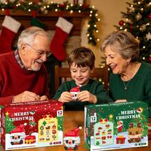 2026 Christmas Advent Calendar Building Block Set, Suitable For Christmas Model Building Micro Particle Block Kit, Christmas Party Gift, Suitable For Children 6 Years And Above - Multicolor - View 8