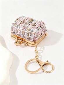 Mini Coin Purse, Portable Hanging Pouch, Exquisite Buckle Design Anti-Loss And Durable, Suitable For Commuting, Shopping Or Dating Use - Multicolor - View 12