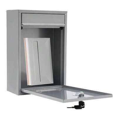 Mailbox Wall Mount, Letter Box For Outside With Key Lock, 8.46 * 3.35 * 12.6in Dropbox With Slot, For Envelope, Little Package, Office Business, Home, Decor [A Good Gift For Family And Friends]