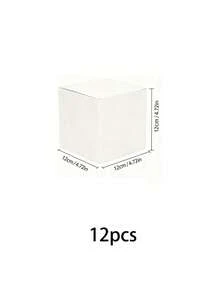 12/6/1pc White Gift Box With Lid | 5x5x5 Inch Durable Square Gift Box | Suitable For Weddings, Christmas, Holidays, Birthdays And All Other Occasions - Gift Packaging Box - View 11