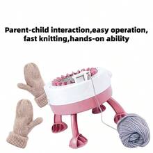 22 Needles Circular Knitting Machine Double Rotating Knitting Set DIY Scarf Hat Sweater Maker Parent-Child Handcraft Tool For Kids & Adults - Multicolor - View 2