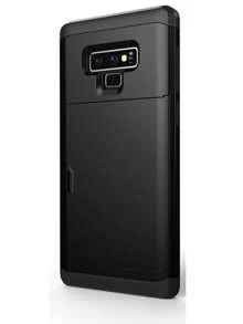 For Galaxy Case, Anti-Drop Two-In-One PC Card Case For Mobile Phone, Suitable Compatible With Apple 17 Promax 17 Pro 17e 16E 15 14 13 12 11 18 Models. 2-In-1 Shock-Proof Mobile Phone Protection Case, With Card Slot And Wallet-Style Design. - Black - View 53