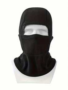 Winter Outdoor Warm Face Mask Motorcycle Windproof Head Cover Ear Warmer 3-In-1 Thermal Lined Thickened Cold-Proof - A - View 4