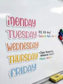 Custom Text/Name Fridge Magnets, Personalized Text Fridge Magnets, Custom Home Decor Magnets, Teacher Whiteboard Magnets, Personalized Classroom Schedule Accessories, DIY Fridge Magnets, Back To School, Home Decor - Multicolor 3 - View 7