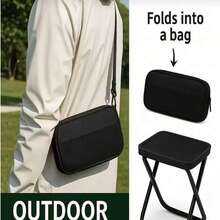 Portable Multi-Functional Outdoor Picnic Camping Folding Chair, Ultra-Lightweight Fishing Stool, Travel Stool, Fishing Enhanced Gear, Essential Choice For Outdoor Enthusiasts - A - View 1