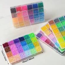1 Set 2.6mm Mini Melt Beads (Includes 3000 Spare Beads), Assorted Styles, Suitable For 3D Puzzles, Jewelry Making, Keychain Pendant Crafting, Handmade Crafts And Fashion Gift Making Materials - Multicolor - View 9
