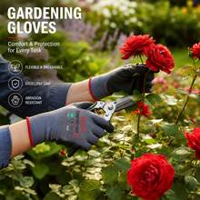 JOISIV 22 Pairs Unisex Nylon Work Gloves, Microfoam Coated Safety Gloves, Touchscreen Compatible, Strong Grip, Breathable & Comfortable, Durable Protection, Suitable For Gardening, Construction, Warehouse, Auto Repair And Outdoor Work - 22Pairs - View 8