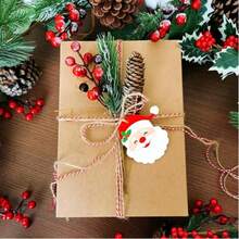 Cuerda de unión de ganchillo hecha a mano con hilo de oro de 2mm y bicolor, adecuada para hornear, manualidades DIY, Navidad, bodas, embalaje del hogar y cuerda de embalaje decorativo - Multicolor - Ver 6