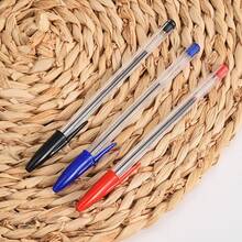 50 piezas/Set Juego de bolígrafos, 3 colores: rojo/negro/azul, tinta a base de aceite, para uso estudiantil, en caja, esencial para volver a la escuela - Multicolor - Ver 7