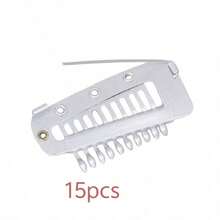 50/20/15/10/6 cái kẹp cố định khăn voan mũ bán chạy, kẹp BB co giãn cho tóc giả và tóc nối, phụ kiện tóc, kẹp tóc mùa hè đi biển - Bạc - Xem 10