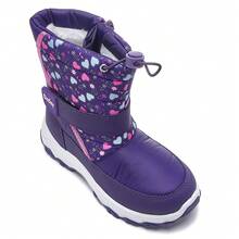 Girls' Winter Outdoor Warm Snow Boots - Purple - View 5