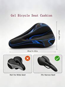 3D Thickened Bicycle Seat Cover Hollow Breathable Cushion Cover For Cycling Enthusiasts Compatible With Replacement Bicycle Saddle Cover For Fixed-Gear Exercise, Mountain And Road Bike Seats Perfect For Gym Spin Bicycle And Highway Rides - Multicolor - View 5