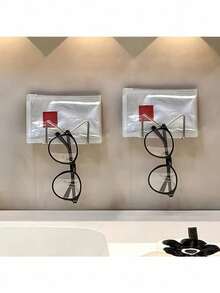 1/2pcs No-Drill Wall-Mounted Curling Iron And Hair Straightener Holder | Metal Bathroom Storage Rack, Suitable For Hair Styling Tools, Cosmetics And Glasses | Strong Adhesive Backing Sink Storage | Perfect Halloween And Christmas Gift - Multicolor - View 8