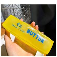 1pc New Giant Butter Stick Slow Rebound Squeeze Toy, Super Fluffy Malleable Soft Stress Relief Toy, Stretchable And Kneadable Textured Desktop Decor, Random Style, Ideal Gift For Teens And Adults - Multicolor - View 4
