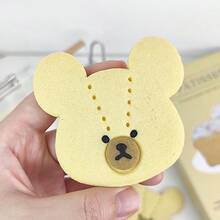Stitched Patch Bear Cookie Cutter, Cute Stitch‑Detail Bear Head Embossing Baking Mold For Sweet‑Style Dessert & Handmade Snack Gift - View 4