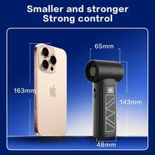 Pet Hair Dryer & Dust Blower, 90000RPM Turbo Jet Fan Wireless Air Duster, 2*1300mAh Rechargeable Battery, 3-Speed 110g Air Pressure, LED Display, Multi-Nozzle Design, Suitable For Pet Grooming, Keyboard, Computer, Car, Home Cleaning - Multicolor - View 9