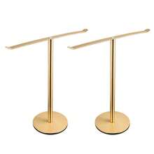 2pcs/1pc Gold Towel Rack, T-Shaped Stainless Steel Towel Holder With Non-Slip Base, Bathroom Towel Rack, Waterproof Vertical Towel Bar, Suitable For Vanity, Kitchen, Hotel, Bathroom - Gold - View 7