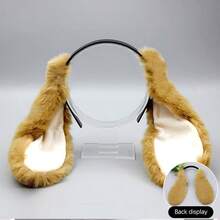 1pc Fashionable Cute Rabbit Ear Headband, Practical Fun Rabbit Hair Accessory Headpiece Cosplay Prop, Suitable For Adult Party Costume Hair Accessory - Multicolor - View 3