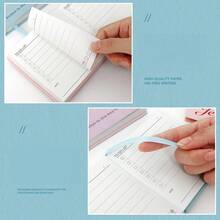 1pcsTodo List Hard‑Cover Task Planner, Daily To‑Do List Notebook, Portable Faux‑Leather Cover Time‑Management Journal For Students And Office Use, Time‑Management Hand‑Writing Notebook,Halloween And Christmas Gifts - Multicolor - View 3