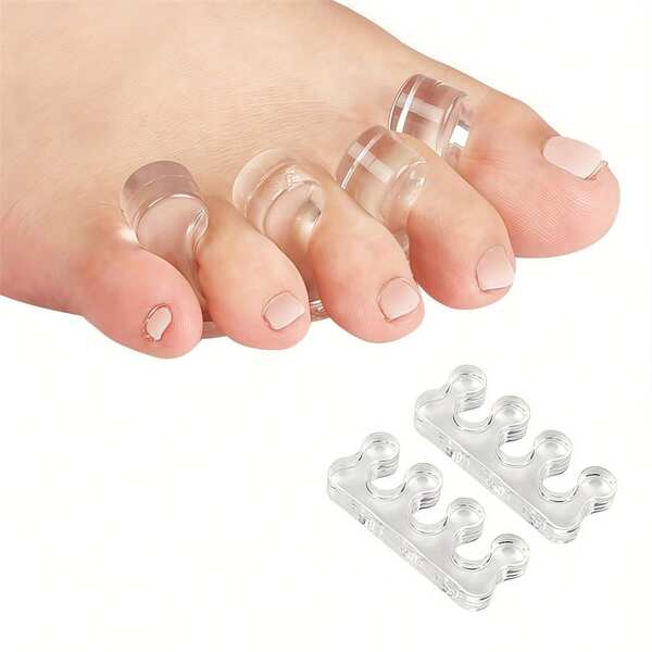 Toe Separators For Pedicure - Toe Spreaders For Women & Men - Pedicure Toe Spacers For Separating Toenails Or Nails - Easy Finger And Toenail Polish Grooming - Soft Gel Toe Spacers Pedicure Kit