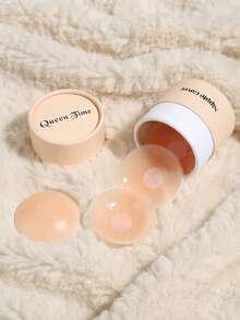 Reusable Gift Box-Style Nipple Covers, Sticky Breast Pads, Invisible Bras, Transparent Bras, Lingerie Accessories, Suitable For Wedding Dresses - Multicolor - View 3