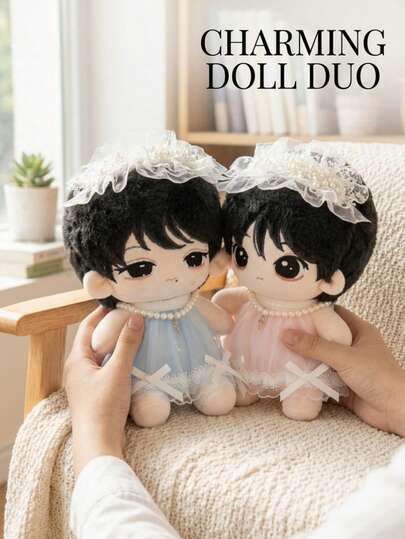 10cm/13cm Doll Clothes Set Series, Doll Dress-Up Outfits, Set, Doll Accessories, Plush Doll Clothes, Celebrity Fan Merchandise Doll Clothes, Party Gifts, Birthday Gifts (Doll Not Included)