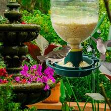 2pcs Outdoor Garden Hanging Bird Feeder, Plastic Feeding Bowl, Automatic Outdoor Bird Feeder, Wild Bird Feeder - A - View 4
