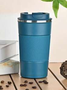 1pc Stainless Steel Coffee Cup, Portable, Insulated Hot & Cold, 380/510ml Water Bottle, Unisex, Back To School Essential - Multicolor - View 3
