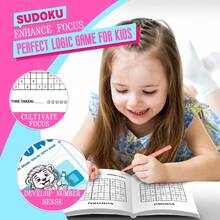 Thick Sudoku Puzzle Notebook, Number Grid Logic Puzzles, Brain Training And Mathematical Thinking Challenge, Focus And Problem Solving Practice, Daily Logic Reasoning Games, Suitable For Home, School, Travel And Quiet Time Screen-Free Activity - Sudoku Puzzle Notebook - View 10
