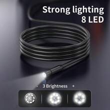 NATFIRE 4.3" HD Industrial Endoscope Camera With Light,Inspection Borescope With IPS Screen, 16.5FT Semi-Rigid Cord, IP67 Waterproof , Ideal For Maintenance & Machine Inspecting Walls, Vents, Automotive Engines, Sewers And Tools,Pipes,Gift For Men - P73 - View 8