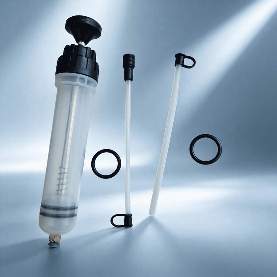 Manual Oil Extraction Tool, Syringe-Style Oil Changer, 500ml Large Capacity Manual Oil Extractor, Syringe Oil Extractor 500cc - [500cc]Syringe-style Multi-function Oil Extractor - View 1