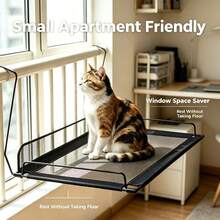 No-Drill Cat Window Perch, Glass Window Viewing Cat Hammock Bed - one-size - View 1