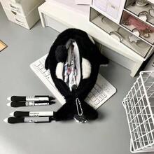 Kids Plush Backpacks - Black - View 4