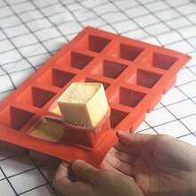 Square Silicone Mold 15 Cavities Soft Easy Release Durable Suitable For Chocolate, Mousse, Cake, Cheesecake, Truffle Chocolate, Caramel, Jelly, Brownie, Handmade Soap Making, Creative Desserts And Craft Projects, Kitchen Baking Decoration Tool - Multicolor - View 12