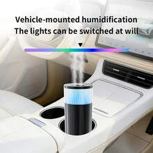 Humidificador de Gran Capacidad Ultra Silencioso con Doble Niebla - Humidificador de Niebla Cruzada, Luz de Niebla Fría Multicolor Multimodal, Batería de Litio de 1200mAh, Humidificador para Decoración del Hogar, Coche, Dormitorio, Humidificador de Alta Salida de Niebla, El Mejor Regalo para Vacaciones - Mist - Ver 8