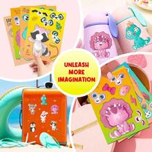 6/12/36pcs DIY Face Stickers, Multiple Styles Interchangeable, Fun Assembly Stickers, Suitable For Party Favors, Arts And Crafts, Holiday Celebrations, Birthday Gifts, Mother's Day Gifts, Graduation Gifts - Multicolor - View 21