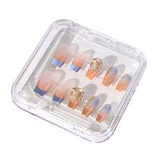 5pcs/10pcs/16pcs Creative Nail Art Storage Box, Transparent Acrylic Dust-Proof Packaging, Suitable For Finished Nail Art Styles, Dedicated Nail Art Sticker Storage Display Box, Transparent Jewelry Storage Box, Small Card Storage Box - Transparent - View 6
