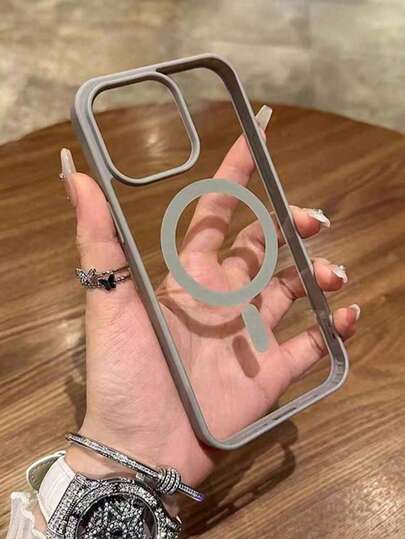 Transparent Magnetic Phone Case, Compatible With 17 Pro Max, 16, 15, 14, 13, 12, 11 Pro Plus Max, Mini 7, 8, SE, 16e, 7P, X, XR, Xs Max, Shockproof Protective Cover, Compatible With Samsung S25 Ultra, S24 Ultra, S23 FE, S22+, Suitable For IPhone 17, 17 Air, 17 Pro, 17 Pro Max, 18 Pro, 18 Pro Max, 16, 15, 14 Pro Max, 13, 12, 11 Plus And Galaxy S22/S23/S24/25 Ultra/FE+, Shockproof Acrylic Phone Protective Case, Magnetic Phone Protective Case, Beautiful And Durable