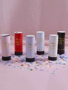 2pcs Blue & Pink Gender Reveal Confetti Poppers, Suitable For Birthday, Party, Wedding, Baptism, Decoration Props - Multicolor - View 8