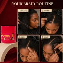 4oz/113g Firm Hold Edge Control Hair Gel For Braids, Locs & Twists, Non-Greasy Shine, Tames Flyaways & Fringe, With Silk Protein & Abyssinian Oil - Edge Control Gel - View 6