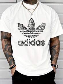 Men's Pure Cotton Short Sleeve T-Shirt Casual Summer Regular Fit Basic Tee Breathable Soft Everyday Wear Top - 白色 - 查看 11