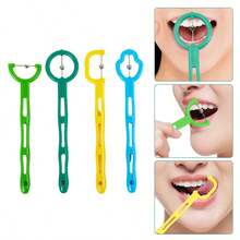 Bộ 4/3/1 dụng cụ nâng cạnh đầu lưỡi tập luyện cơ miệng, hộp nhựa hình ngẫu nhiên - Nhiều màu - Xem 2