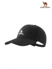 CAMEL CROWN Outdoor Baseball Cap, Lightweight Comfortable Casual Wide Brim Sun Hat, Sports Baseball Cap - Black - View 1