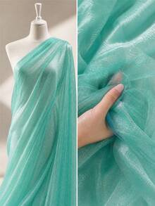 1Pc Water Ripple Textured Satin Fabric, Moire Wavy Embossed Wave‑Pattern Cloth, Soft Lustrous Flowy Draping Material For Dress, Blouse, Skirt, Evening Gown, Fashion Apparel And Hand‑Made Garment Sewing Projects - Multicolor - View 9