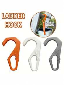 Ladder Hooks Suitable For Walls & Roofs - Holder For Paint Buckets, Maintenance Gear, Paint Lifting - Plastic Hooks For, Roof Repairs, Painters - Installation For Home & Use - Multicolor - View 6