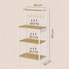 VASAGLE Baker's Racks - White Oak - View 3
